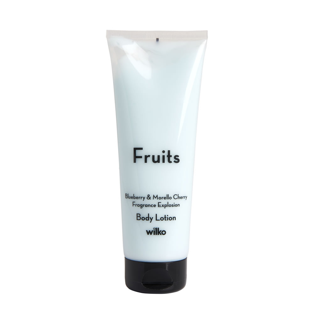 Wilko Fruits Blueberry and Morello Cherry Body Lotion 250ml Image