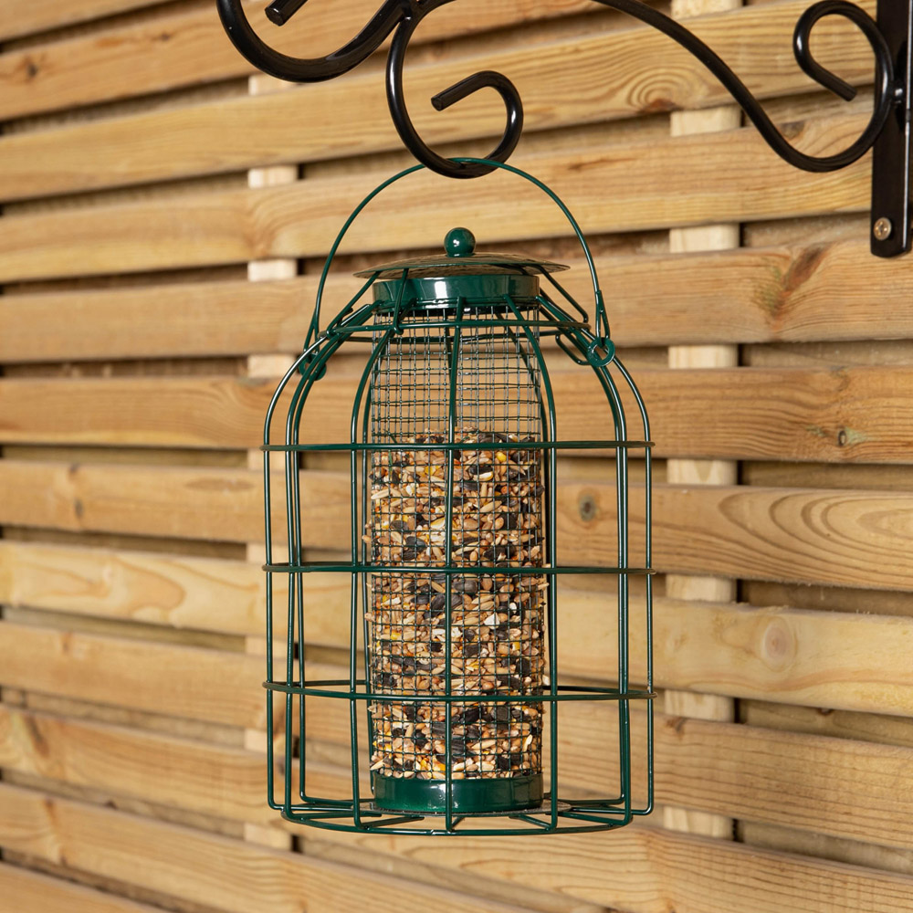 Samuel Alexander Squirrel Proof Metal Hanging Bird Nut Feeder with 1kg Nut Feed Image 9