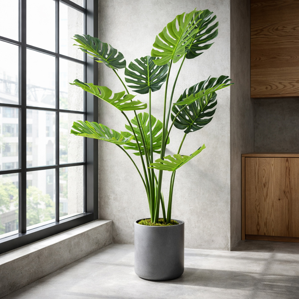 Leaf Luxury Monstera Plant Pot 120cm Image 2