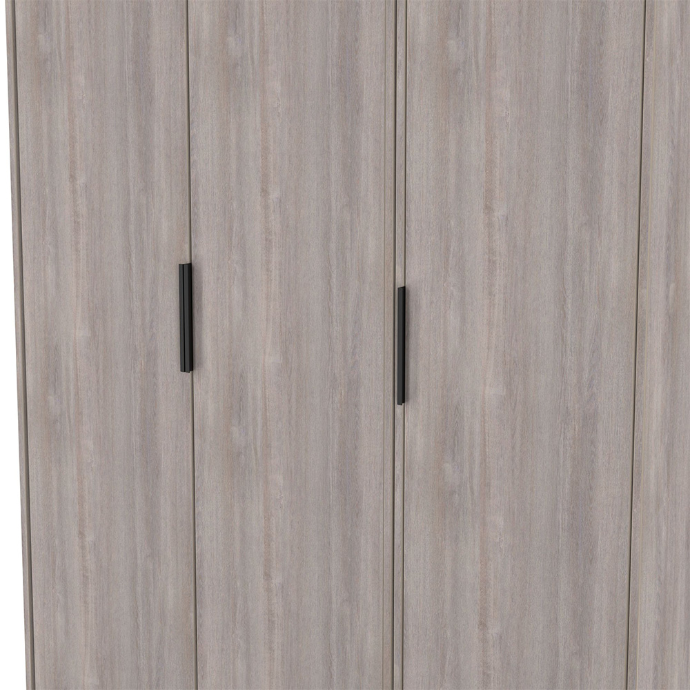 Crowndale Hong Kong 3 Door Grey Oak Tall Wardrobe Ready Assembled Image 5