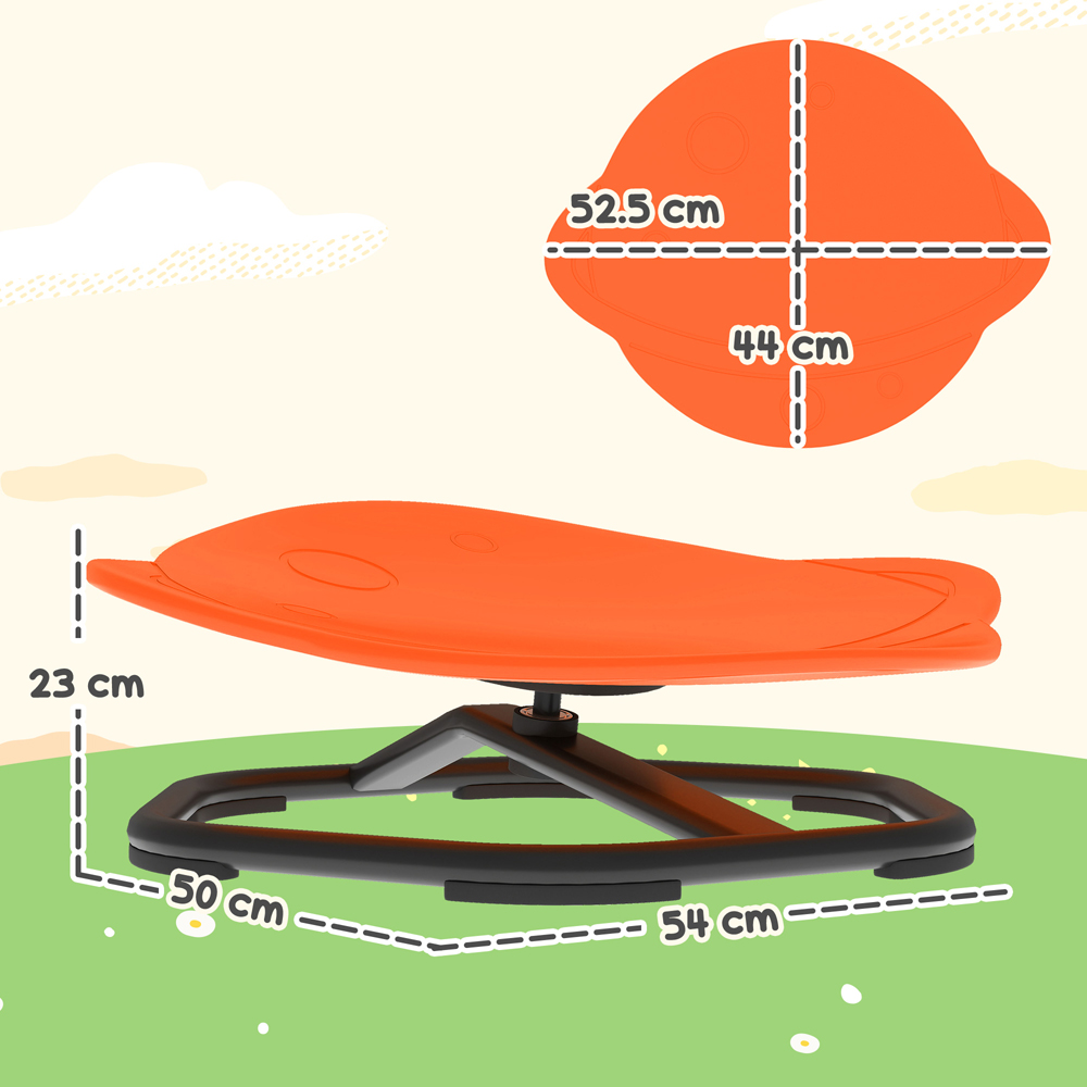 Tommy Toys Orange Kids Planet Shaped Swivel Sensory Spinning Chair Image 9