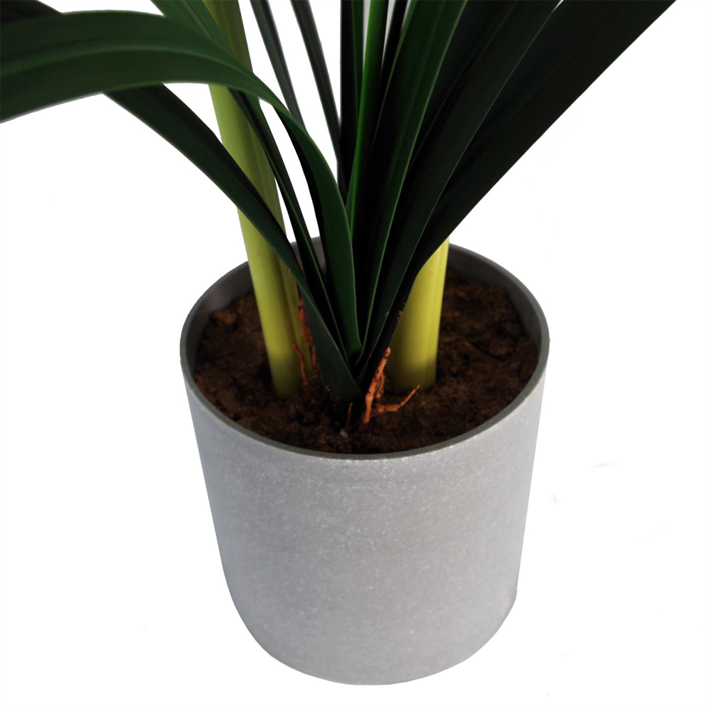Leaf Pink Amarylis Artificial Plant in Black and Grey Pot 60cm Image 3