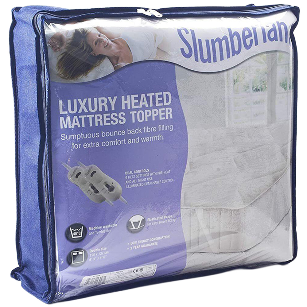 Slumberland Double Size Electric Heat Dual Control Mattress Topper Image 1