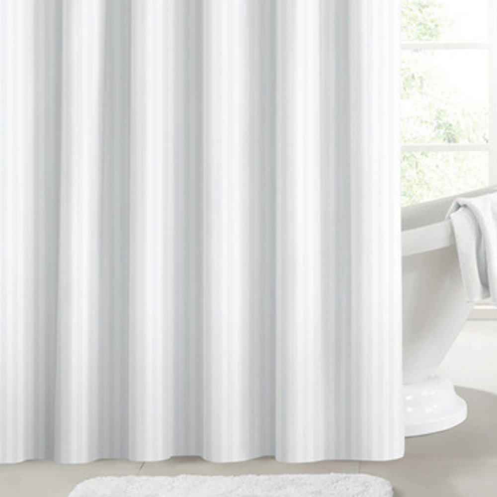 Intimates White Stripe Shower Curtain Image 3