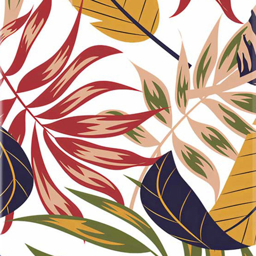 Warren Reed Designer Large Hawaiian Style Jungle Leaves Suitcase Image 3