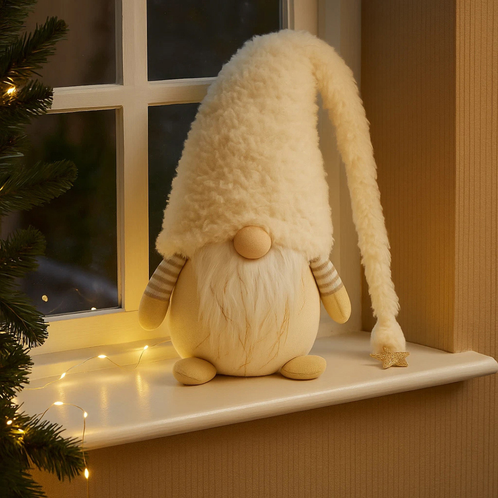 Marco Paul Plush Supersoft Snowgonk Christmas Decoration 28cm Image 3