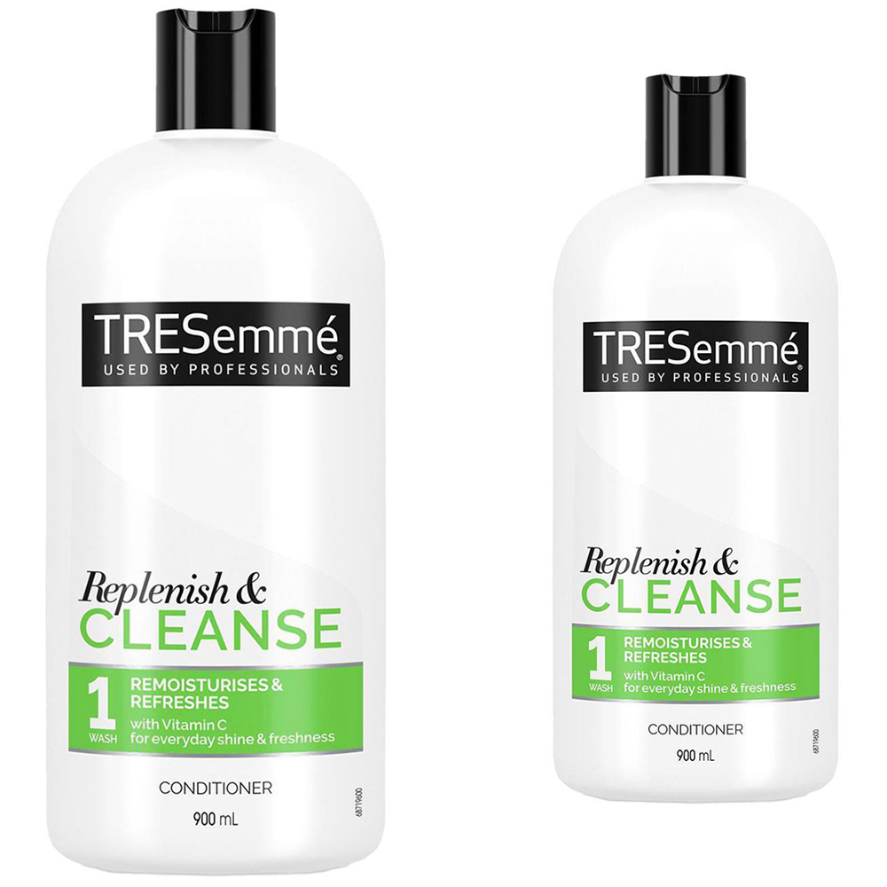 TRESemme Cleanse and Replenish Remoisturising Conditioner 900ml 2 Pack Image 1