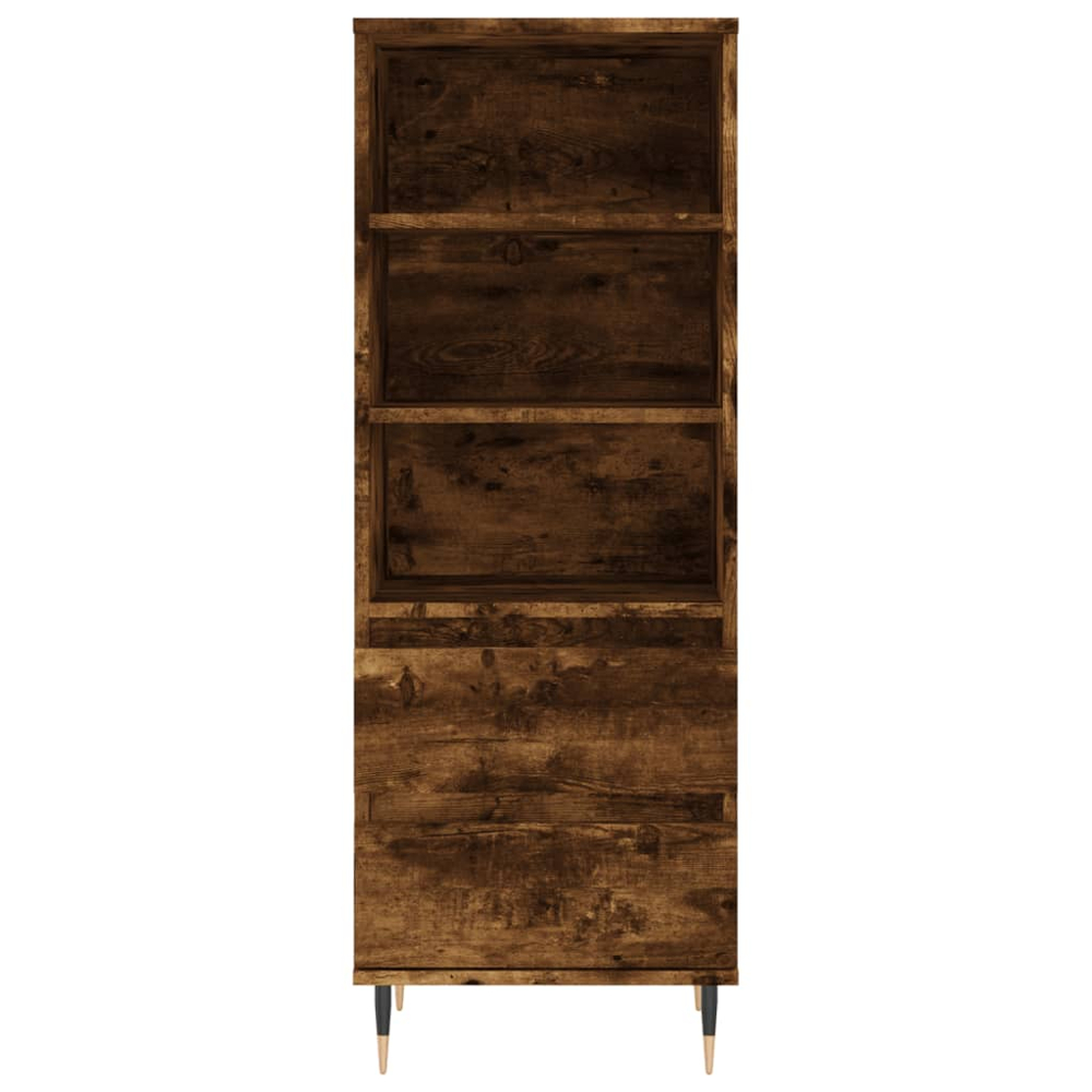 vidaXL 2 Drawer 3 Shelf Smoked Oak Highboard Image 5