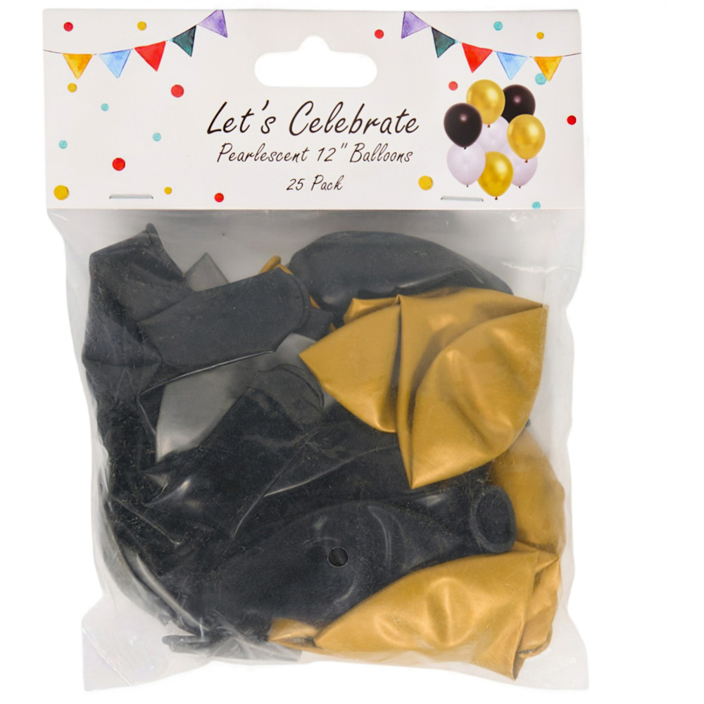 Pack of 25 Metallic Mix Balloons Image 2