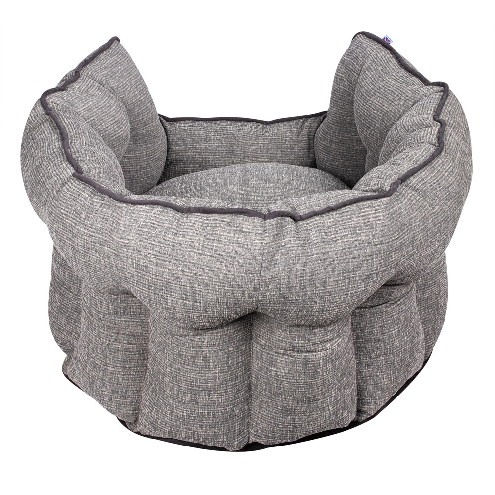 Bunty Regal Large Fossil Grey Oval Pet Bed Wilko