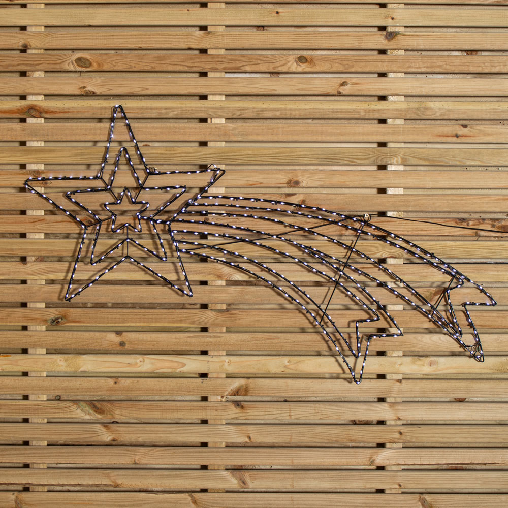 Samuel Alexander 373 Twinkling White LED Light-Up Shooting Star Christmas Decoration 49cm x 1.19m Image 5