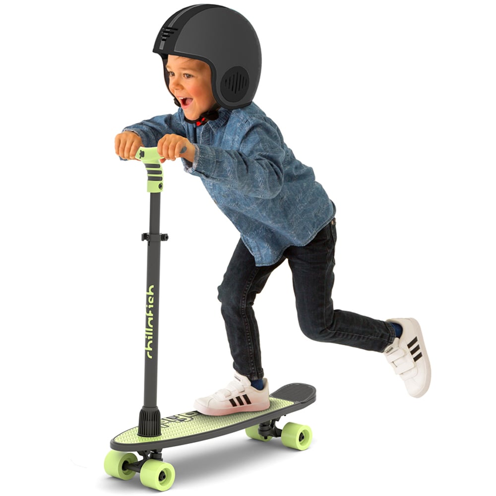 Chillafish SkatieSkootie 2 in 1 Pistachio 4 Wheel Skateboard Image 2