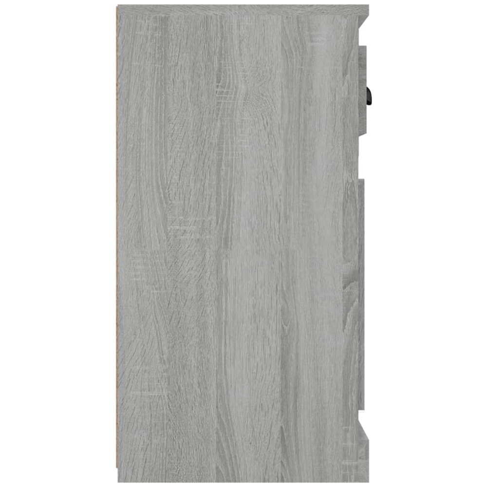 vidaXL 2 Door Single Drawer Grey Sonoma Wooden Sideboard Image 7