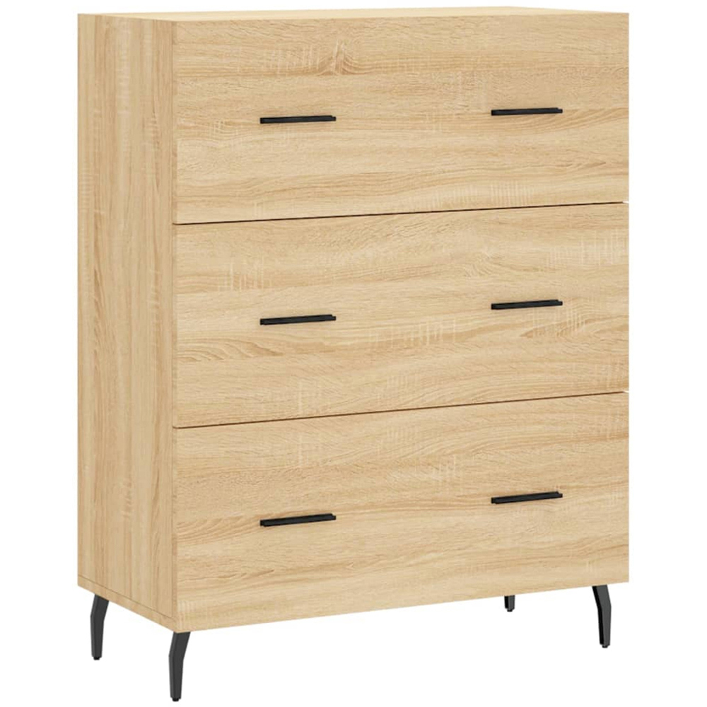 vidaXL 2 Door 3 Drawer Sonoma Oak Highboard Image 7