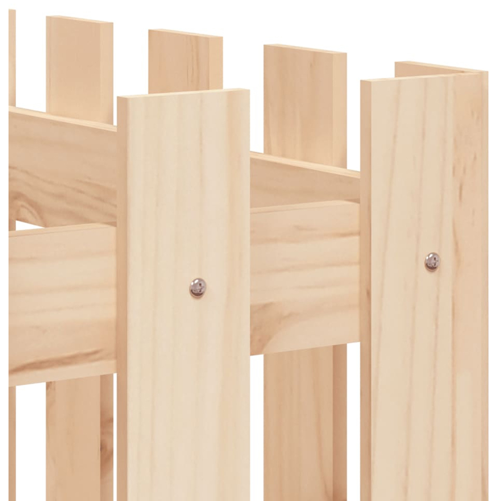 vidaXL White Solid Pine Wood Garden Raised Bed 150 x 50 x 70cm Image 6