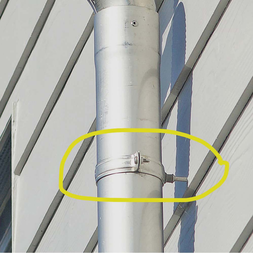 Metal Gutta Stainless Steel Downpipe Clip Image 2