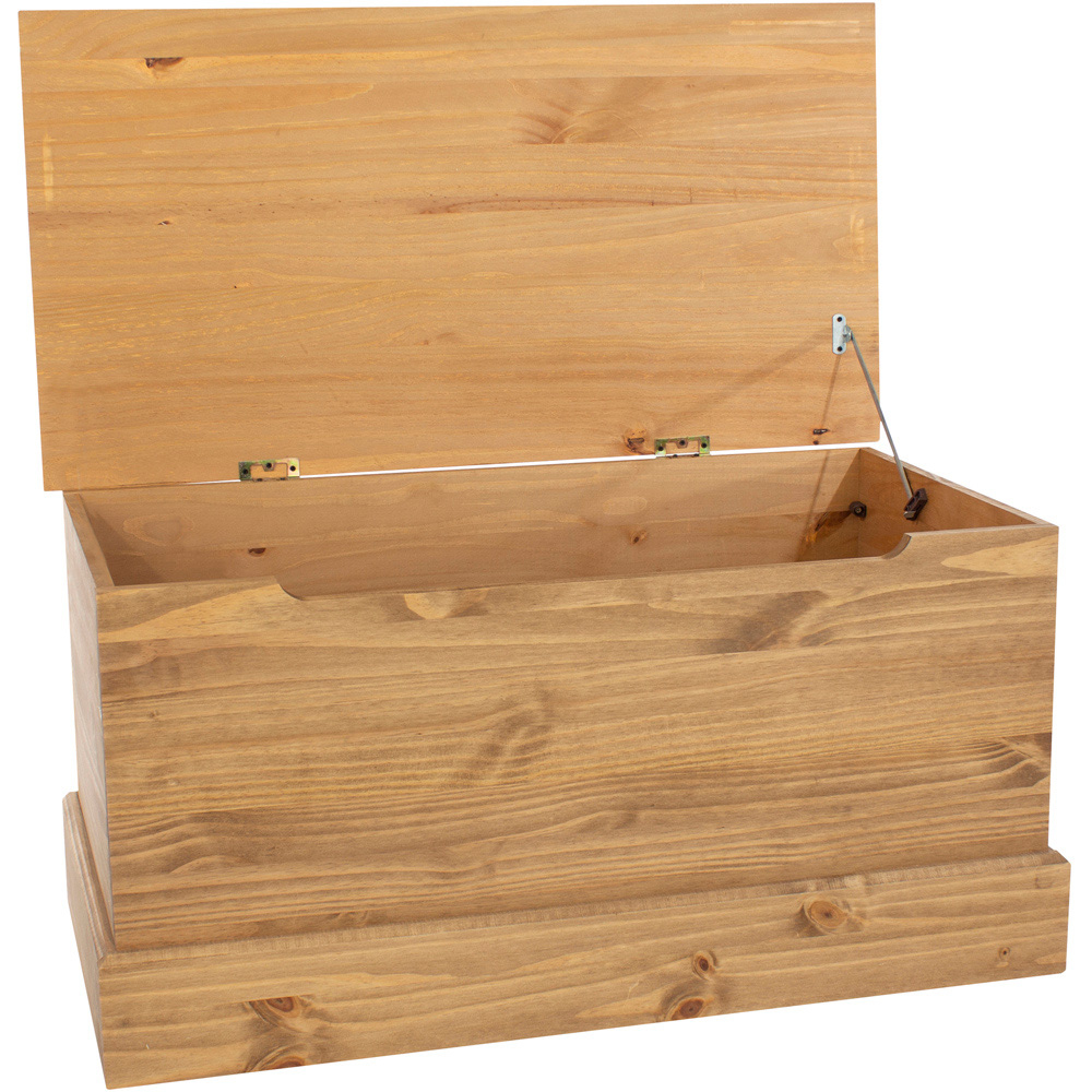 Core Products Cotswold Pine Ottoman Storage Trunk Image 5