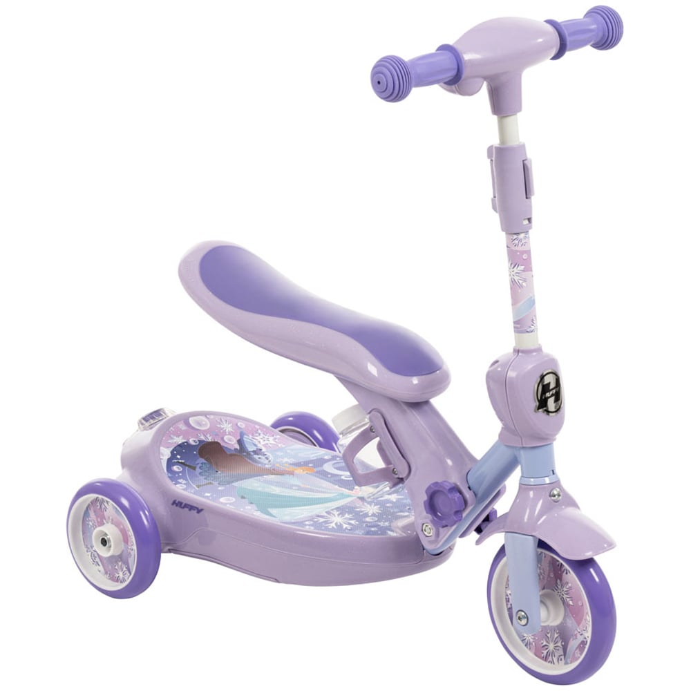 Huffy Disney 18074W Kids Purple Frozen Converting Bubble Electric Scooter 6V Image 2