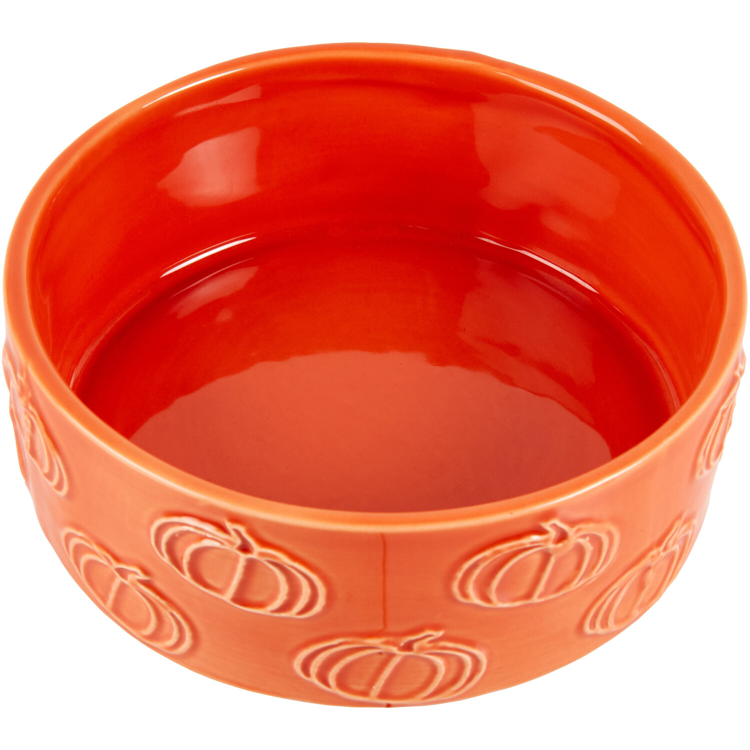 Pumpkin Pet Bowl - Orange Image 2