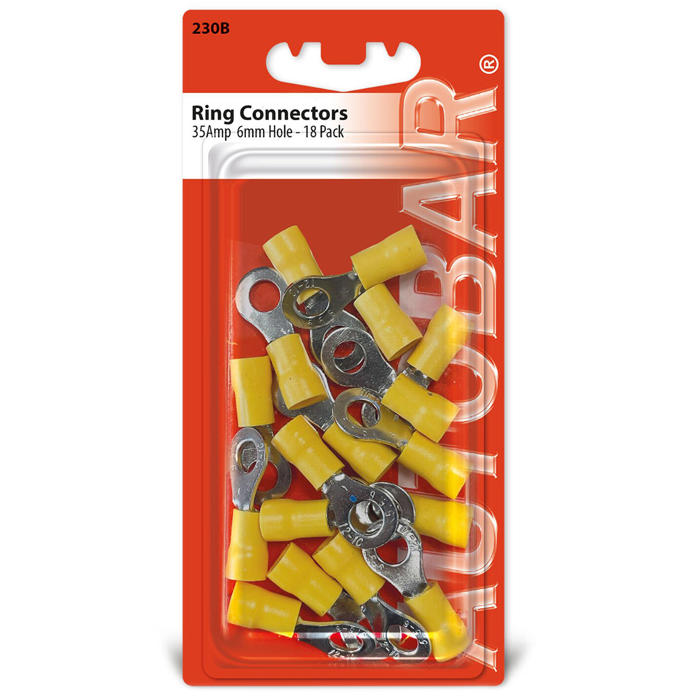 Pack of 18 Autobar Yellow Ring Connectors Image