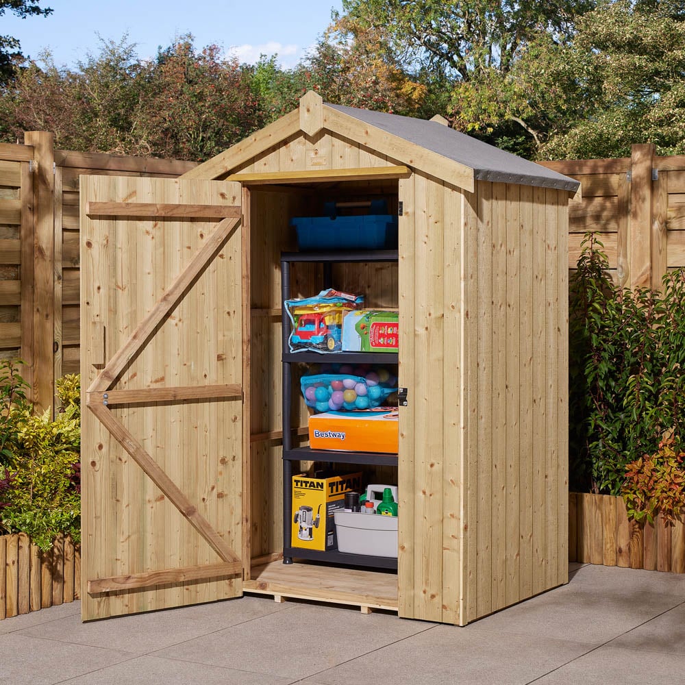 Rowlinson Premium Heritage 4 x 3ft Pressure Treated Shed Image 9