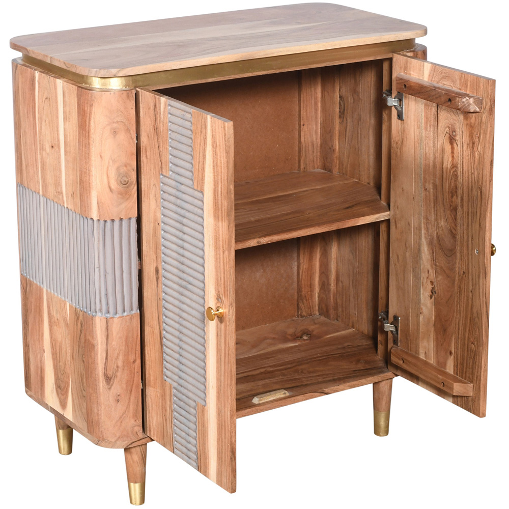 Brooklyn Wilton 2 Door Acacia Wood Sideboard Image 4