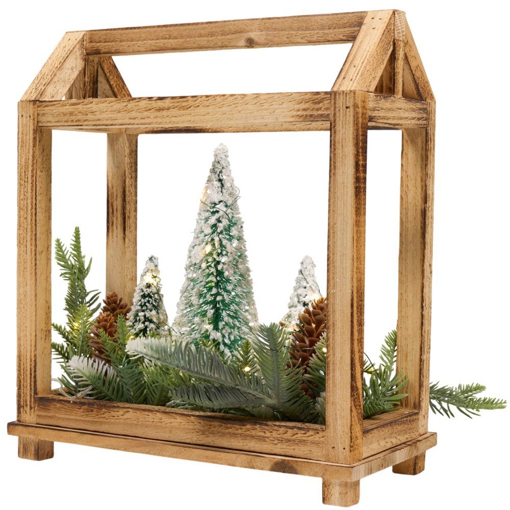 LED Wooden Framed Floristry Scene Image 4