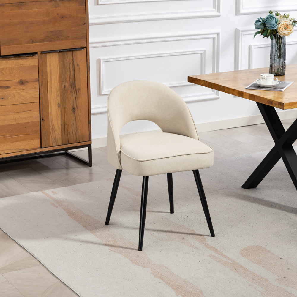 Artemis Home Ashley Set of 2 Beige Dining Chairs Image 7