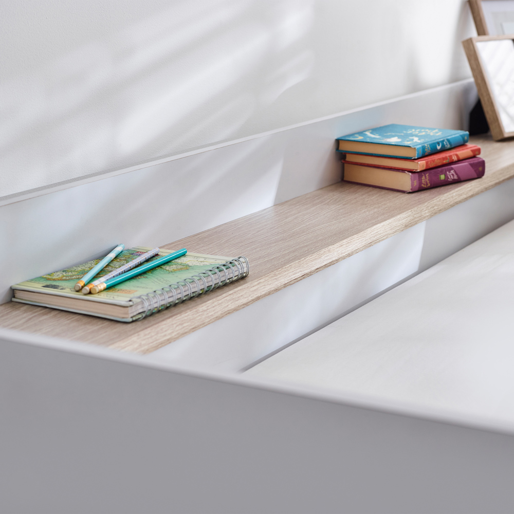 Julian Bowen Horizon Pale Wood and White Bunk Bed Image 6