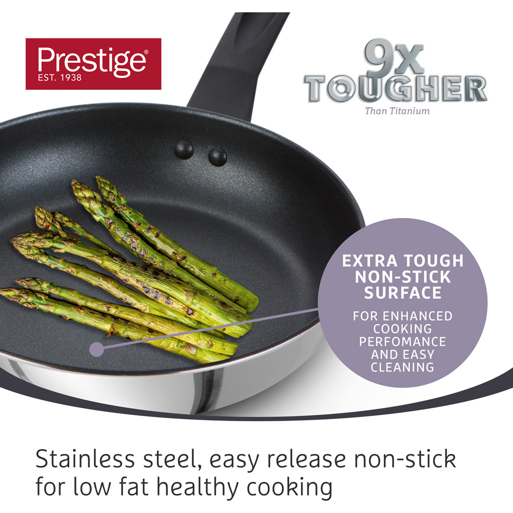 Prestige 3 Piece Stainless Steel Saucepan Set Image 2