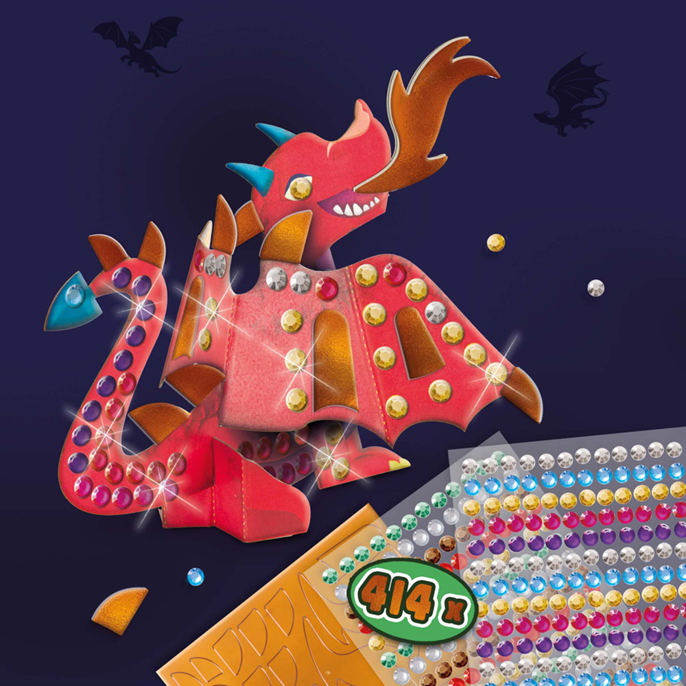 SES Creative Metallic Dragons Craft Set Image 5