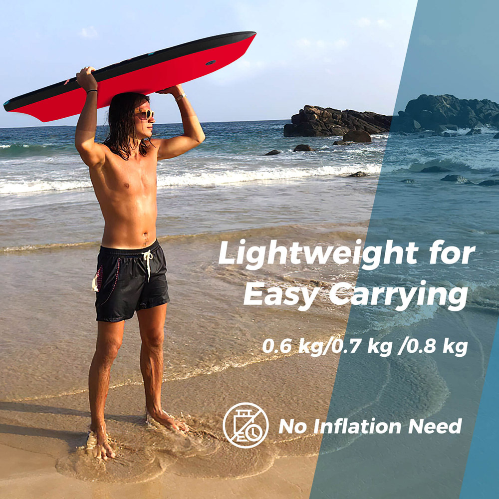 Costway Small Lightweight Body Board with Wrist Leash Image 5