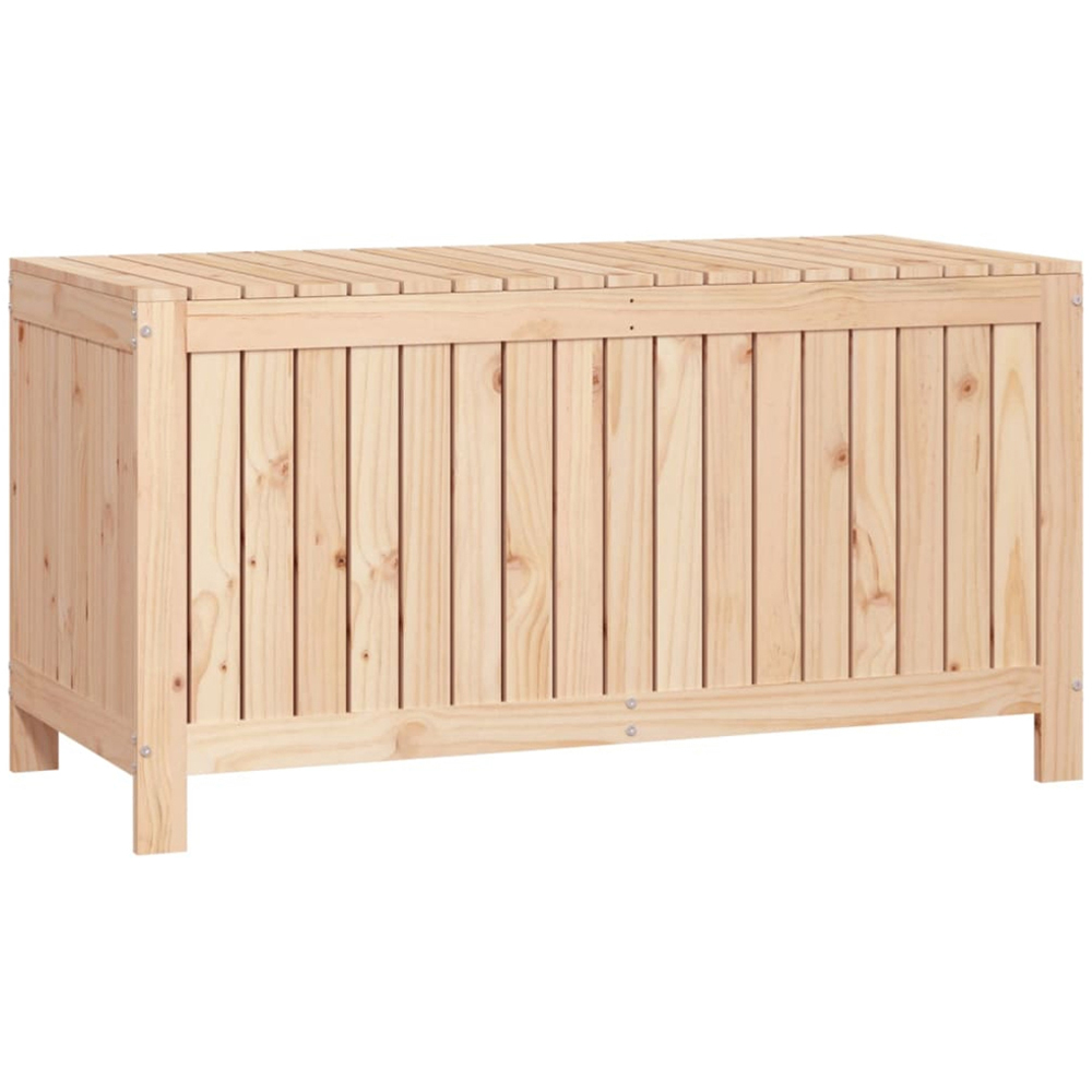 vidaXL 64 x 121 x 55cm Brown Pine Wood Garden Storage Box Image 1