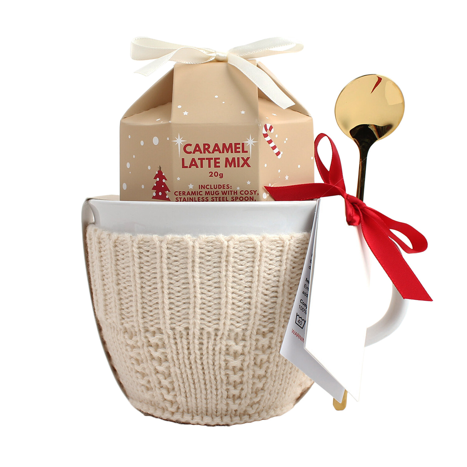 Caramel Latte Cosy Mug Set - Neutral Image