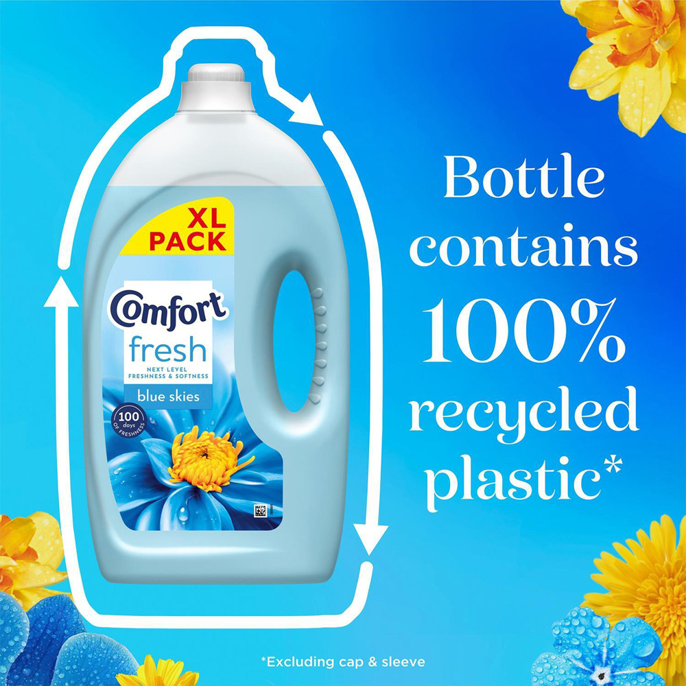 Comfort Fresh Blue Skies Liquid Fabric Conditioner 80 Washes 2.4L 4 Pack Image 8