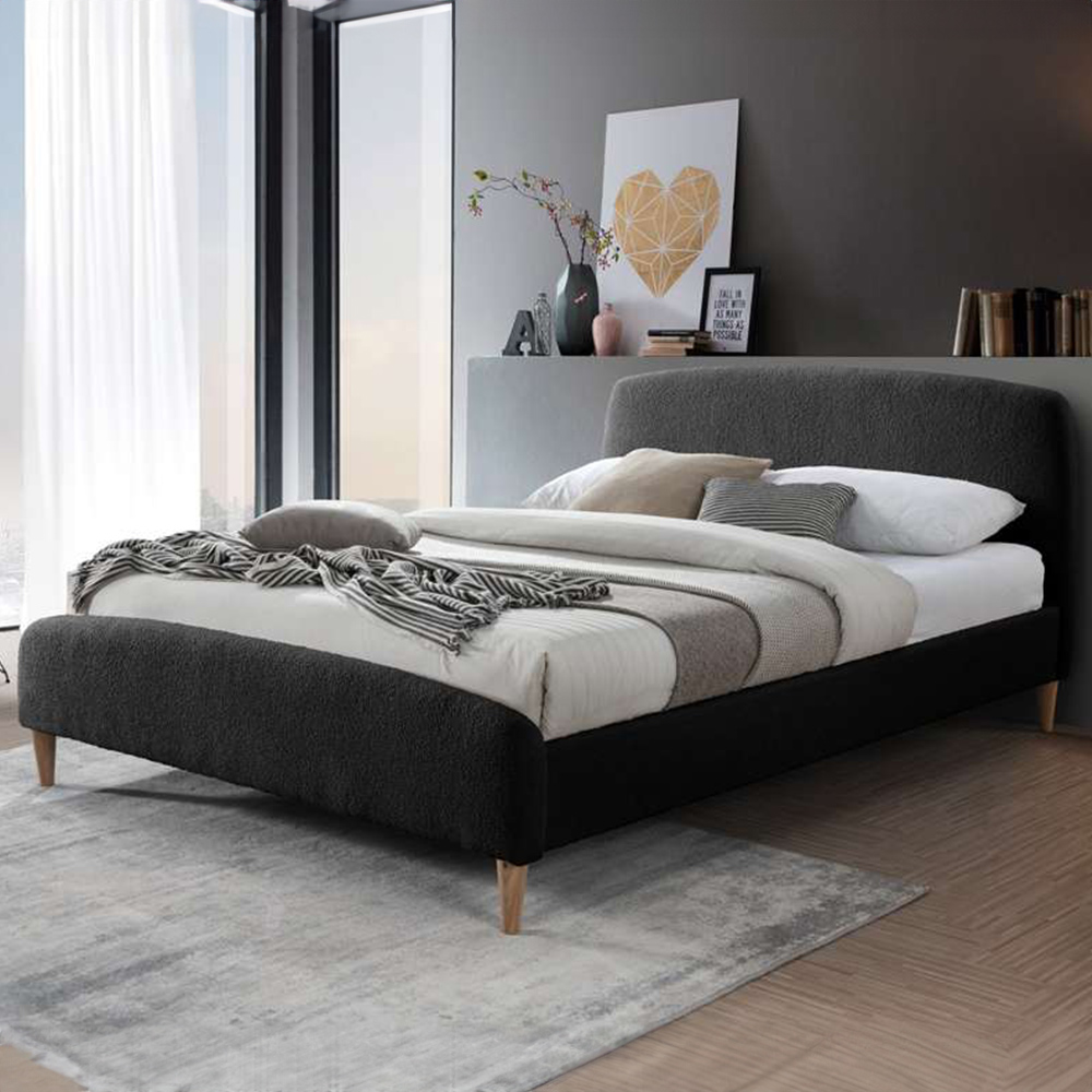 Otley King Size Black Bed Image 1