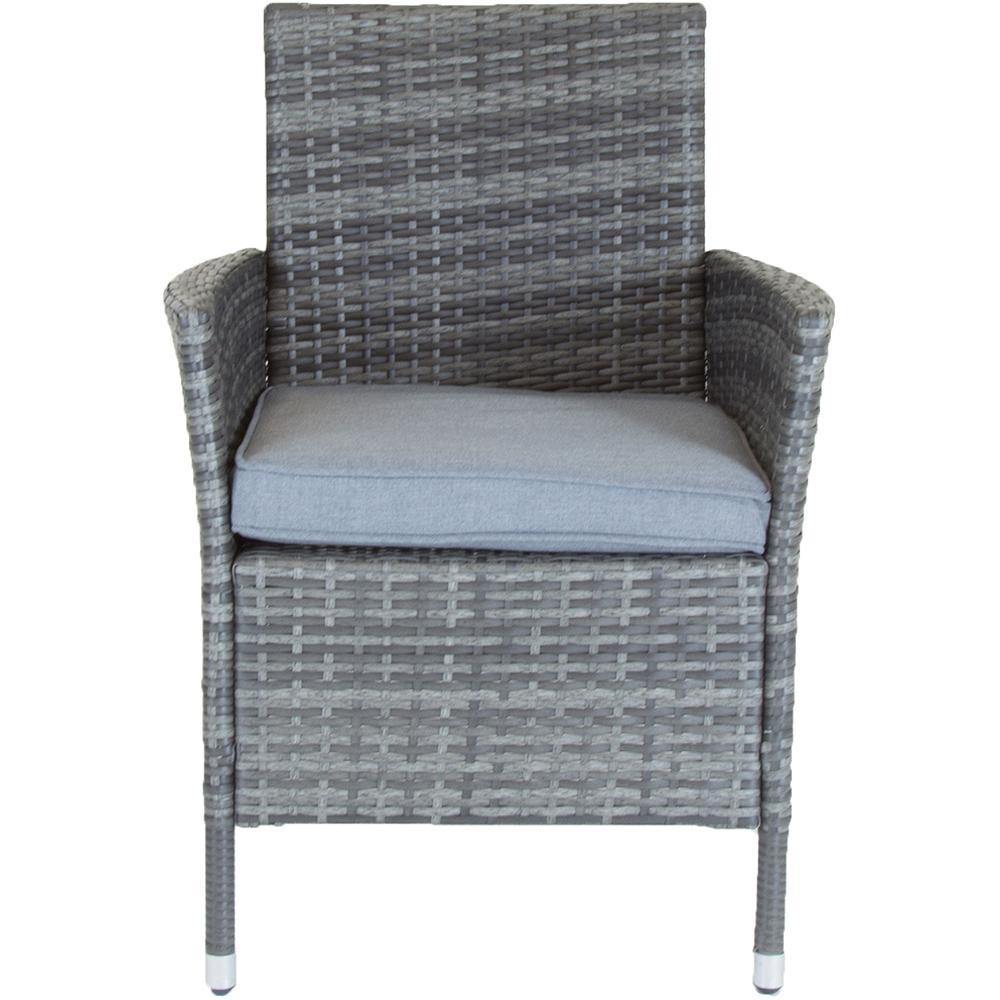 Charles Bentley Pair of Rattan Chairs Grey Image 4