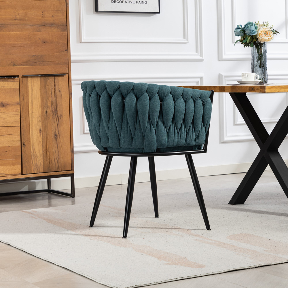 Artemis Home Aneta Set of 2 Teal Dining Chairs Image 6