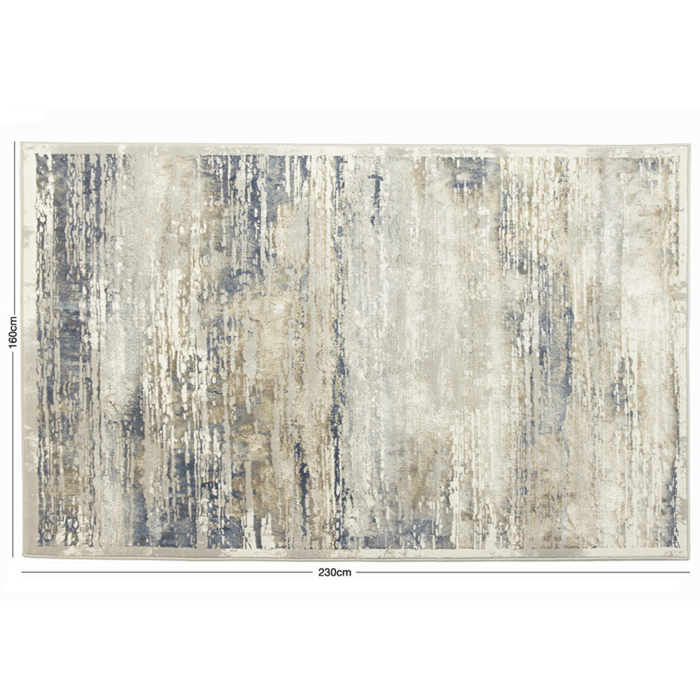 Esselle Home Solar Neptune Natural and Blue Rug 160 x 230cm Image 9