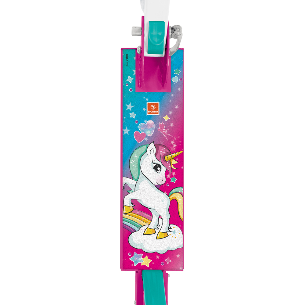 Mondo Kids Unicorn 2 Wheel Foldable Scooter with Adjustable Handlebar Image 4