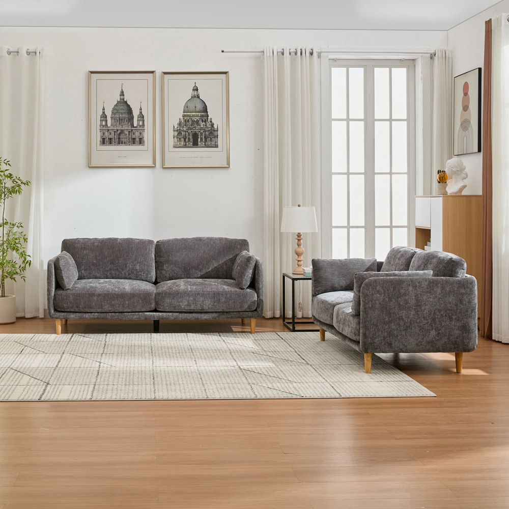 Furniture One 5 Seater Luxury Mid Century Sofa Set Image 3