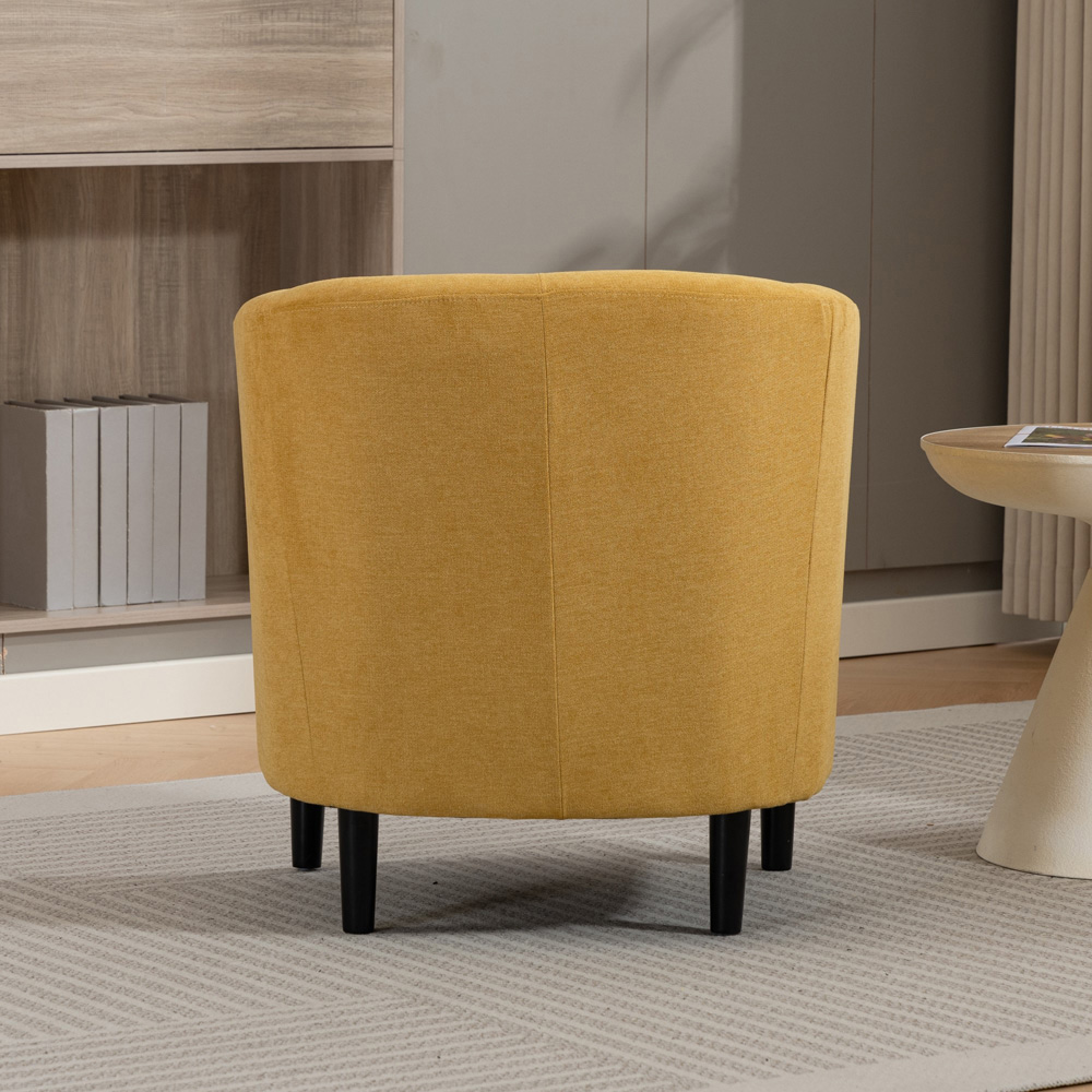 Artemis Home Beulah Yellow Fabric Accent Chair Image 6