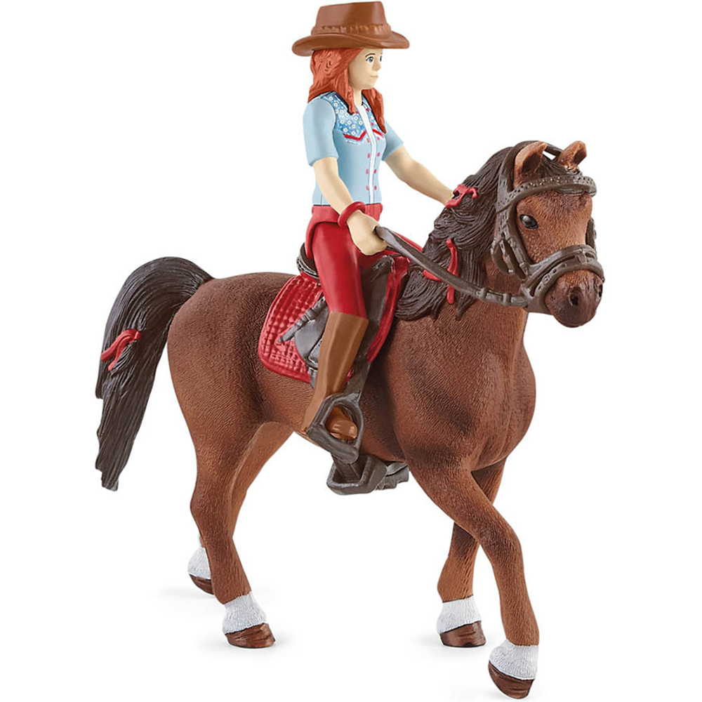 Schleich Horse Club Hannah and Cayenne Toy Figure Set Image 1
