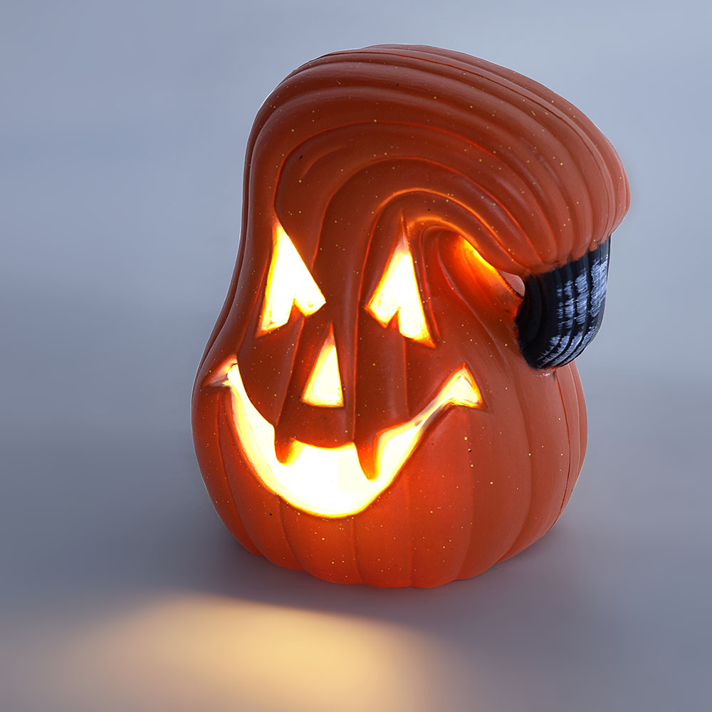 Living and Home Halloween Pumpkin LED Lantern 18cm Image 2