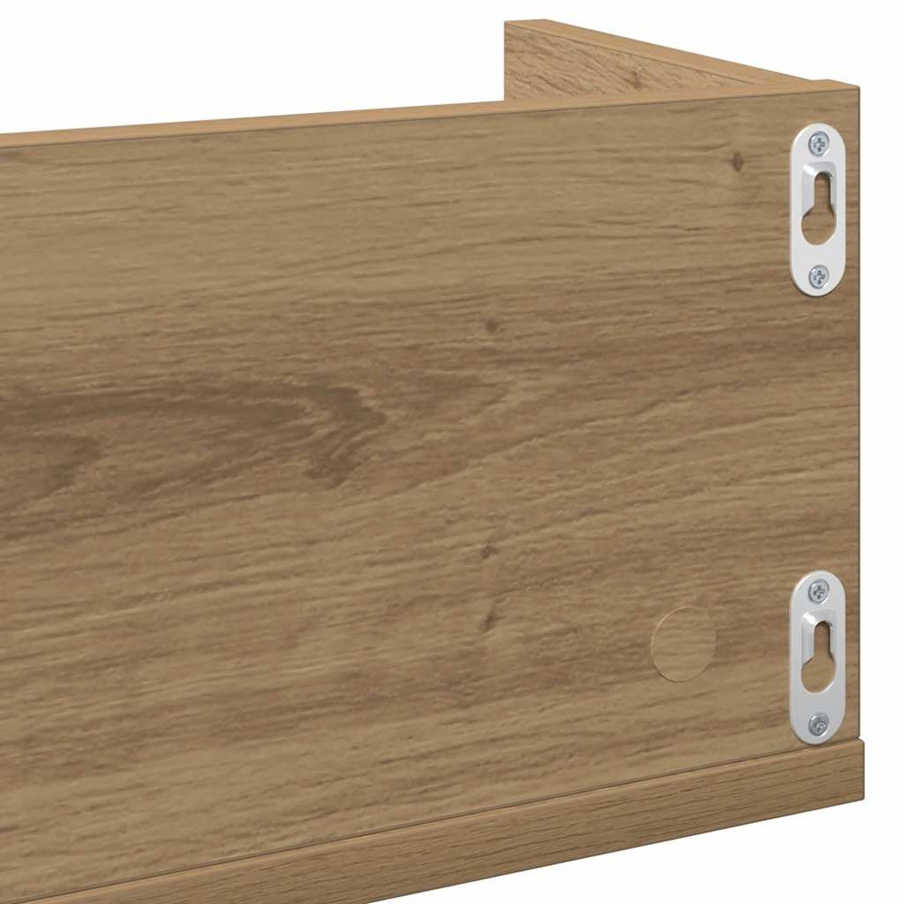 vidaXL 4 Shelf Artisan Oak Wall Shelf Image 6