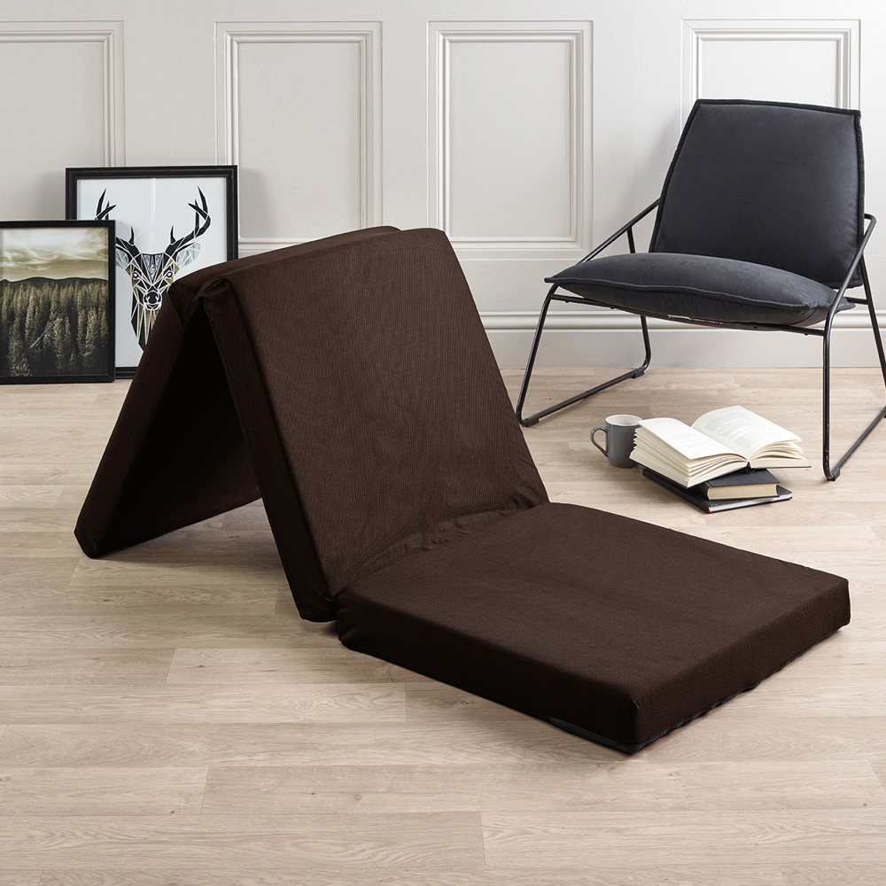 Visco Therapy Single Brown Folding Futon Z Bed Mattress Image 1