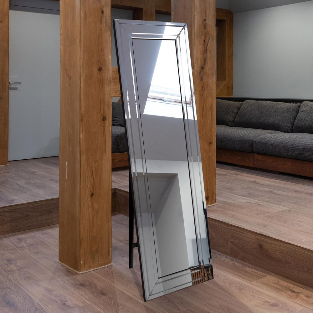 MirrorOutlet Langley Bevel Cheval Free Standing Mirror 170 x 58cm Image 7