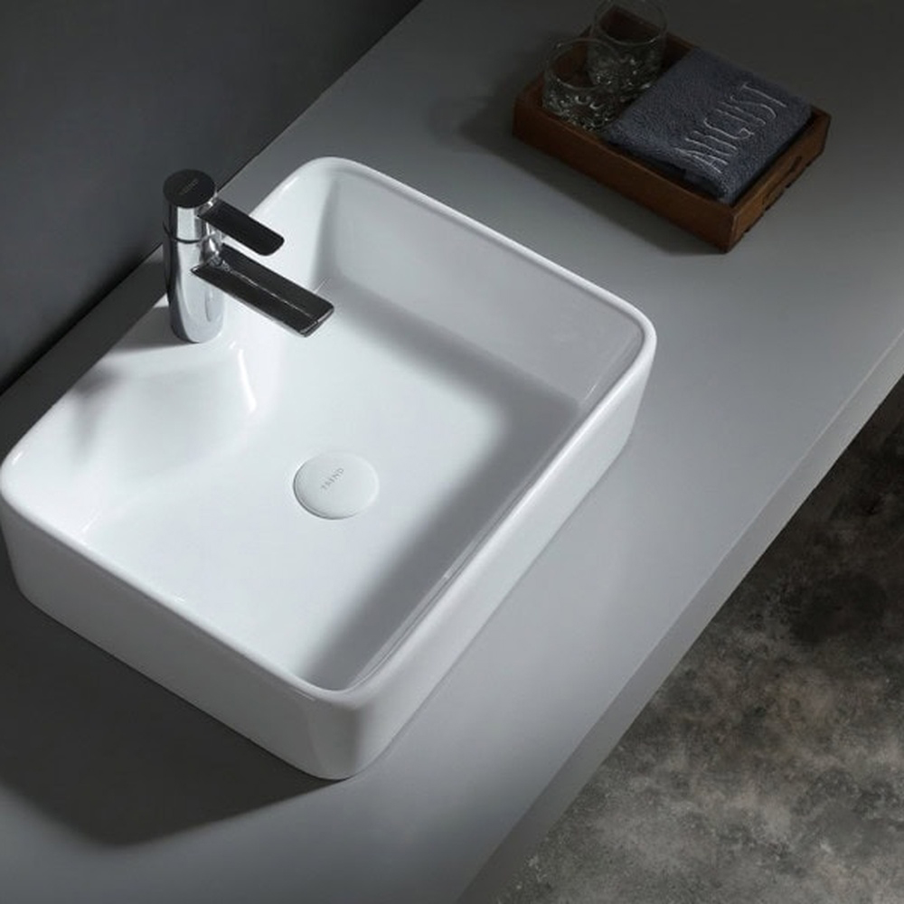 Impact Furniture Aruba White Gloss and Oak Wotan 5 Piece Floating Bathroom Furniture Set Image 5