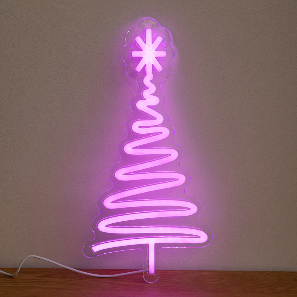 Samuel Alexander Multicolour LED Neon Christmas Tree 40cm Image 6