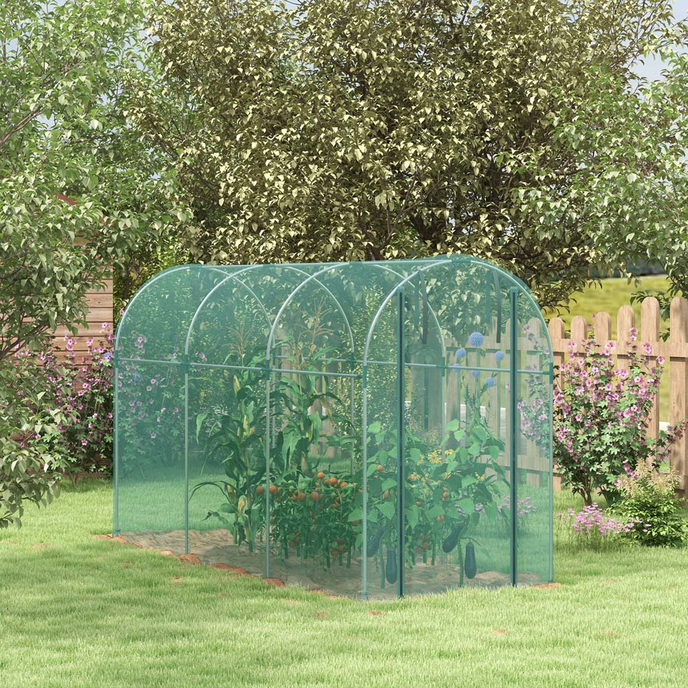 Outsunny Green Plant Protection Tent 6.1 x 3.9 x 11.8ft Image 2